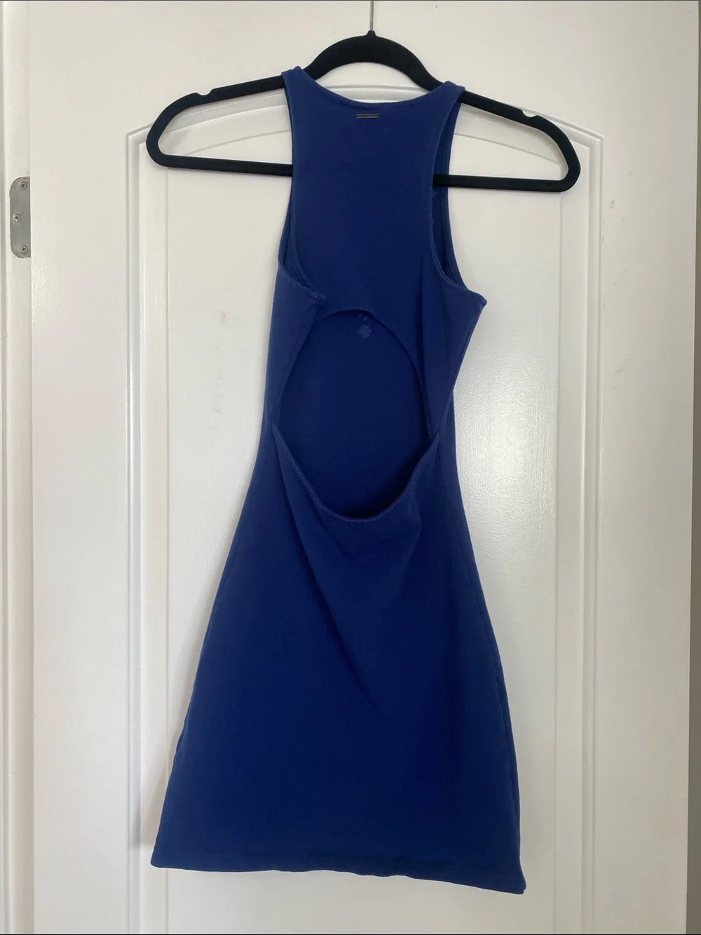 ROXY Ano Nuevo 2 Dress Blue Depths Bodycon Cutout Back Size XS - Picture 7 of 10
